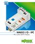 WAGO I/O - IPC PLC Control with PC features