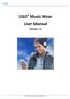 UGO Music Wear User Manual Version 1.0