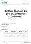 SKB360I Bluetooth 4.0 Low Energy Module Datasheet