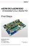 First Steps. esom/sk2 esom/9263 Embedded Linux Starter Kit