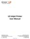 U2 Inkjet Printer User Manual