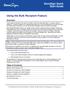 DocuSign Quick Start Guide. Using the Bulk Recipient Feature. Overview. Table of Contents