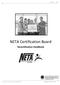 NETA Certification Board