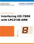 ARM HOW-TO GUIDE Interfacing I2C-7SEG with LPC2148 ARM
