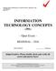 INFORMATION TECHNOLOGY CONCEPTS (391)