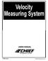 Velocity Measuring System USERS MANUAL