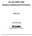 D-Link DPR-1040 Wireless G Multifunction Print Server. Manual. Rev. 04 (January, 2009)
