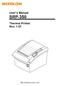 User s Manual SRP-350 Thermal Printer Rev. 1.07
