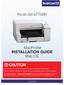 Ricoh GX e7700n. MacProfi le INSTALLATION GUIDE. Mac OS DO NOT INSTALL THE RICOH (OEM) INKS THAT WERE PROVIDED WITH THE PRINTER.