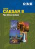 COADE CAESAR II. Pipe Stress Analysis