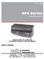 NPS Series. Network Power Switch. User's Guide. Models NPS-115 & NPS-230 (Firmware Version 2.04 and Higher)