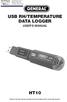 USB RH/TEMPERATURE DATA LOGGER USER S MANUAL
