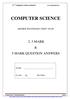 COMPUTER SCIENCE HIGHER SECONDARY FIRST YEAR 2, 3 MARK & 5 MARK QUESTION ANSWERS CLASS : XI SECTION: