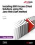 Installing IBM i Access Client Solutions using the Java Web Start method