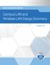 Campus LAN and Wireless LAN Design Summary