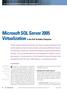 Microsoft SQL Server 2005 Virtualization in the Dell Scalable Enterprise