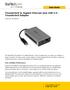 Thunderbolt to Gigabit Ethernet plus USB Thunderbolt Adapter