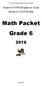 5 th to 6 th Grade Math Summer Packet. Given to Fifth Graders in June Going to Sixth Grade. Math Packet Grade 6. Page 1 of 8