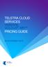 TELSTRA CLOUD SERVICES VMWARE VCLOUD AIR PRICING GUIDE