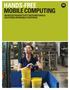 HANDS-FREE MOBILE COMPUTING INCREASE PRODUCTIVITY WITH MOTOROLA SOLUTIONS WEARABLE PORTFOLIO