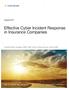 Effective Cyber Incident Response in Insurance Companies