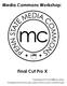 Media Commons Workshop: Final Cut Pro X