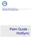 PINNACLE WEB GRADEBOOK Information Technology Services. Palm Guide - HotSync