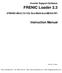 FRENIC Loader 3.3. Instruction Manual. Inverter Support Software. (FRENIC-Mini /Eco/Multi/Ace/MEGA/HF)