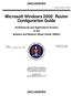 Microsoft Windows 2000? Router Configuration Guide