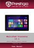 MultiPad Visconte 10.1 PMP810E PMP810E3G PMP810F PMP810F3G. Tablet PC User Manual