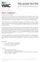 RELEASE NOTES. Sippo WebRTC Application Controller. Version December Last updated: September 2017