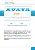 Avaya Aura Session Manager and System Manager Implementation and Maintenance Exam Exam.