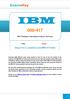 IBM WebSphere Information Analyzer v8.0 Exam.