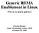 Generic RDMA Enablement in Linux