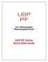 U.S. Pharmacopeia Pharmacopeial Forum. USP-PF Online Quick Start Guide