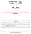 SOLSA. Live Console Configuration and Control Software Installation Instructions. Requirements
