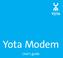 Yota Modem. User s guide