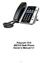Polycom VVX 300/310 Desk Phone Owner s Manual V.1