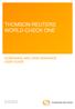 THOMSON REUTERS WORLD-CHECK ONE SCREENING AND CASE MANAGER USER GUIDE