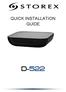 QUICK INSTALLATION GUIDE D-522