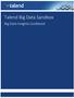 Talend Big Data Sandbox. Big Data Insights Cookbook