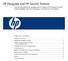 HP Designjets and HP Security Features