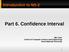 Part 6. Confidence Interval