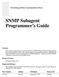 SNMP Subagent Programmer s Guide