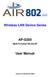 Wireless LAN Device Series AP-G200. User Manual