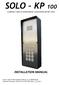 SOLO KP 100 INSTALLATION MANUAL COMPACT MULTI-APARTMENT GSM DOOR ENTRY UNIT