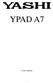 YPAD A7. User manual - 1 -