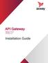API Gateway Version November Installation Guide