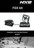 performance by NEXUS NETWORK FDX kit Installation and Operation Manual English