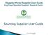 I Supplier Portal Supplier User Guide King Faisal Specialist Hospital & Research Centre. Sourcing Supplier User Guide KFSH&RC 1